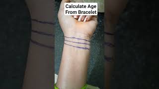 Calculate Age From  Bracelet  palmistry astrology palmistry astrology shortvideo [upl. by Kenrick]