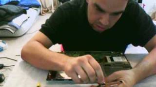 MAC G4 PowerBook Hard Drive removal instructional video [upl. by Llenrub]