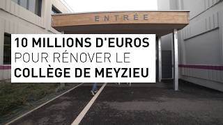 10 millions deuros pour rénover le collège Évariste Galois à Meyzieu [upl. by Anecuza]