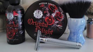 Wetshaving Review BBS shaving soap  Oriental delight  Mühle r89 [upl. by Consalve544]