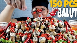 150 PCS SPICY BALUT MUKBANG  150K SUBS  PUTOK BATOK  WITH bobbyrocky642  BY PUGOLOT EMPIRE [upl. by Lienahs]