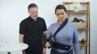 Shoulder Brace With Airplane Kit Clinician Fitting Tutorial [upl. by Ailic]