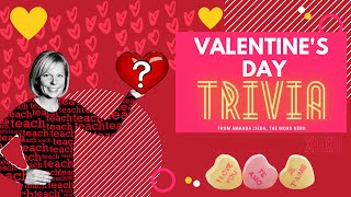 Fun Valentines Day Trivia Quiz Game and Brain Break [upl. by Frissell]