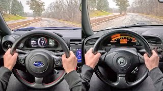 Subaru BRZ or Honda S2000 POV Comparison [upl. by Morvin]