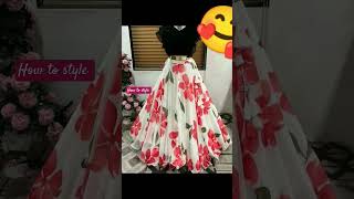 Latest Printed Crop Top Dress Designs 2022 style shorts [upl. by Koblick]