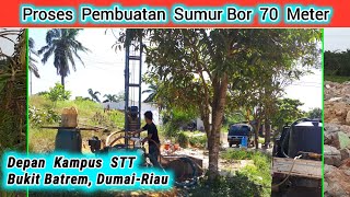 Pembuatan Sumur Bor Kedalaman 70 Meter  Sumur Bor Riau [upl. by Aicac188]