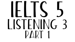 IELTS Listening IELTS 53 Part 1 [upl. by Veator]