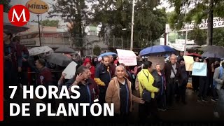 Bloqueo de trabajadores de limpieza del IPN en CdMx dura más de siete horas [upl. by Kcim936]