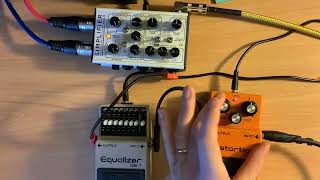 Simplifier MK2  Using GE7 to shape the DS1 Distortion [upl. by Ahsilram531]