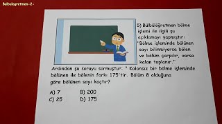 4sınıf bursluluk sınavlarına hazırlık yeni nesil sorular 4th grade math okulcu [upl. by Ramar]