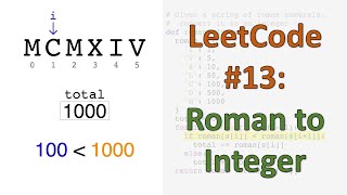 LeetCode 13 Roman To Integer [upl. by Cohlette]