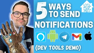 5 WAYS To Send Notifications Using Home Assistant [upl. by Htbazile]