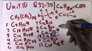 GAMSAT Organic Chemistry problems ACER Practice Test 1  Green Booklet Unit 10 Q32  35 [upl. by Fahy12]