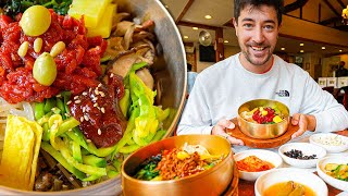 Worlds Most Famous Korean Bibimbap 🇰🇷 Ultimate STREET FOOD Tour in Jeonju South Korea [upl. by Nodyroc598]