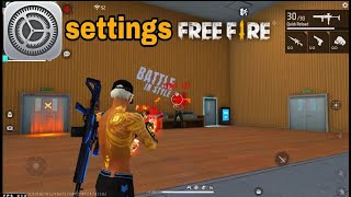 Setting free fire 100 head shot bluestacks [upl. by Winna]