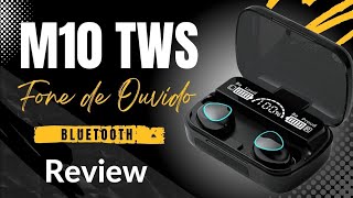 🎧 M10 TWS  Fone de Ouvido Bluetooth  Review [upl. by Ardnekahs]