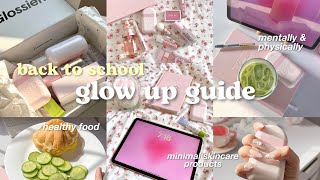 🍵🩰how to glow up for school during summer💌 Pinterest girl back to school glow up guide [upl. by Nomad941]