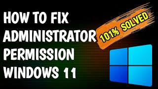 How to fix it administrator permission windows 11 [upl. by Nanyt183]