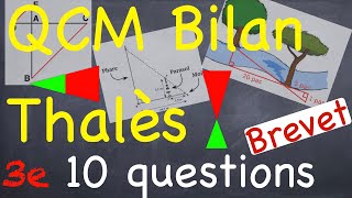 QCM BILAN THALES  10 questions  Niveau Brevet  Troisième [upl. by Ardnuaek914]