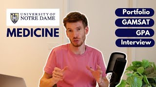 HOW TO APPLY TO NOTRE DAME DOCTOR OF MEDICINE  Postgrad Entry [upl. by Chesna373]