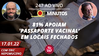 O Dia em 20 Minutos  Datafolha 81 apoiam passaporte vacinal em locais fechados [upl. by Adnamar265]