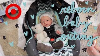 Target Outing with Reborn Baby Asher Shopping with Reborn Baby  Kelli Maple [upl. by Lulita147]