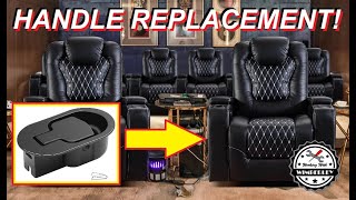 How To Replace A Broken Recliner Handle with Cable Repair on Mechanism for Sofa Loveseat Chair [upl. by Asaeret]