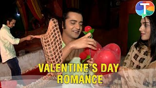 Sumedh Mudgalkar amp Mallika Singh blush as they give rose during ROMANTIC Valentines Day celebration [upl. by Kemble868]