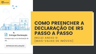 Como preencher a declaração de IRS  Passo a Passo [upl. by Annat]