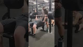 165kg363lbs Bench Press [upl. by Anailli]