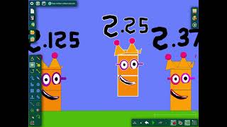 Numberblocks band eighths 0125 to 100 part 1 [upl. by Tennes]