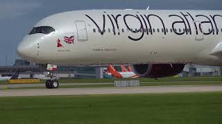 Juneyao Oriental Ruby Takes on Manchester Airport for the FIRST Time [upl. by Xanthe168]