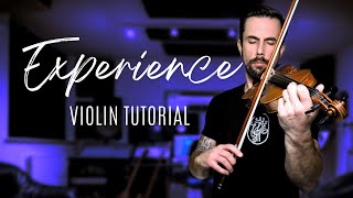 Experience  Ludovico Einaudi  Violin Tutorial [upl. by Pacifa]