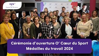 Cérémonies du 16 janvier 2024  lancement O Cœur du Sport vœux et médailles du travail  VYV 3 CVL [upl. by Edy931]