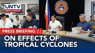 PBBM leads situation briefing on effects of Typhoon PepitoPH other tropical cyclones [upl. by Ennayehc]