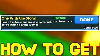 HOW TO GET OMNIVOROUS ROD ONE WITH THE STORM in VOID FISHING ROBLOX [upl. by Joselyn915]