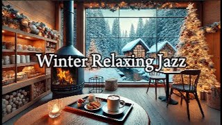 Soulful Jazz Music with Winter Coffee Shop Ambience ❄️Boosting Productivity to Work Study amp Relax ☕ [upl. by Aneg]