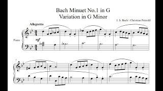 Minorization of famous Bachs Minuet in G  BachPetzold [upl. by Pinter]