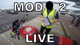 MOD 2 2019  UK Motorbike Test  Live Footage with Commentary 27 [upl. by Ketchan]