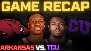 Arkansas vs TCU Exhibition Game Recap [upl. by Gen]