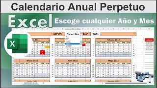 Calendario Anual Perpetuo en Excel [upl. by Cindee234]