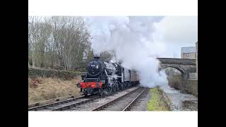 Keighley amp Worth Valley Railway 70124 [upl. by Aissatsan]