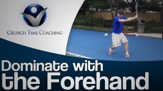 forehand tennis lesson Groundstroke and Approach Shot [upl. by Akehsyt668]