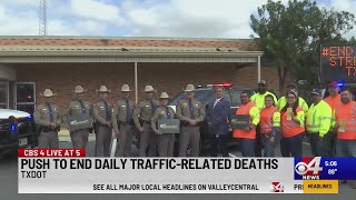 TxDOT holds anniversary to End the Streak of driving fatalities [upl. by Maxie250]