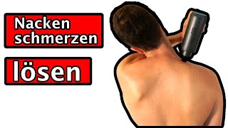 Massagepistole Anwendung Nackenschmerzen lösen [upl. by Schiro]