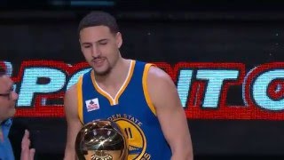 Klay Thompson Wins Foot Locker ThreePoint Competition [upl. by Philpot978]