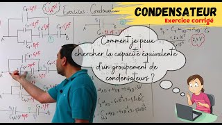 Capacité équivalente dun groupement de condensateurs [upl. by Kcirevam]