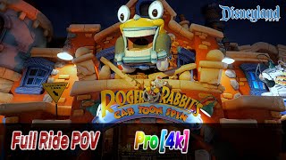 Roger Rabbits Car Toon Spin  Full Ride POV 4k  Disneyland [upl. by Tabbie]