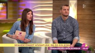 Hevesi Kriszta nincs felső korhatár az ismerkedés terén  tv2hufem3cafe [upl. by Annanhoj]