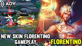 AOV  NEW SKIN FLORENTINO GAMEPLAY  ARENA OF VALOR LIÊNQUÂNMOBILE ROV COT [upl. by Esac334]